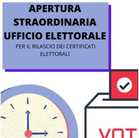 Apertura Ufficio Elettorale - Elezioni Europee ed Amministrative 8/9 Giugno 2024 