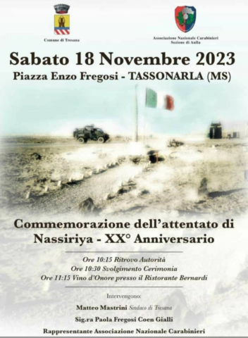 Commemorazione dell'attentato di Nassiriya - XX° Anniversario