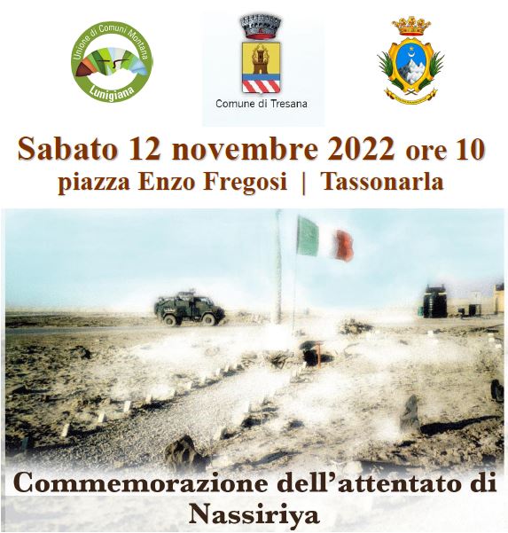 Commemorazione dell'attentato di Nassiriya Sabato 12 novembre ore 10.