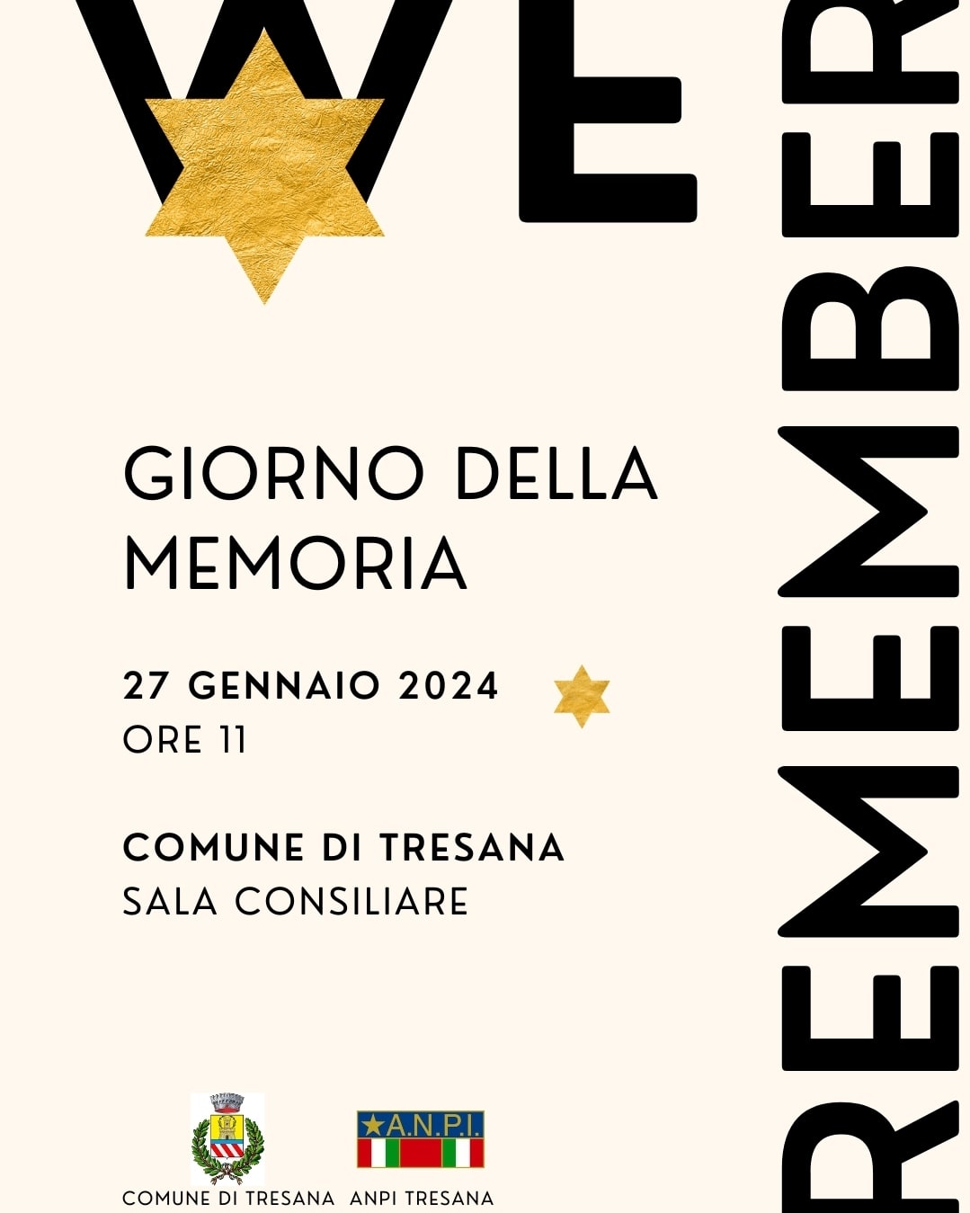 Sabato 27 gennaio si celebra il Giorno della Memoria per commemorare le vittime dell'Olocausto.