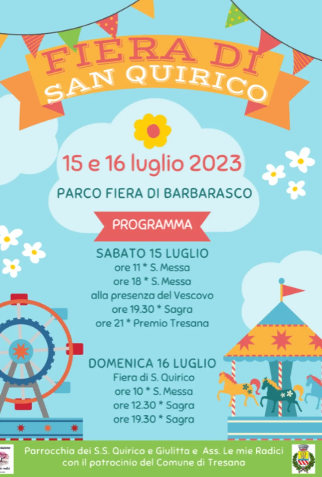 FIERA DI SAN QUIRICO 15 e 16 luglio 2023 Parco Fiera di Barbarasco 