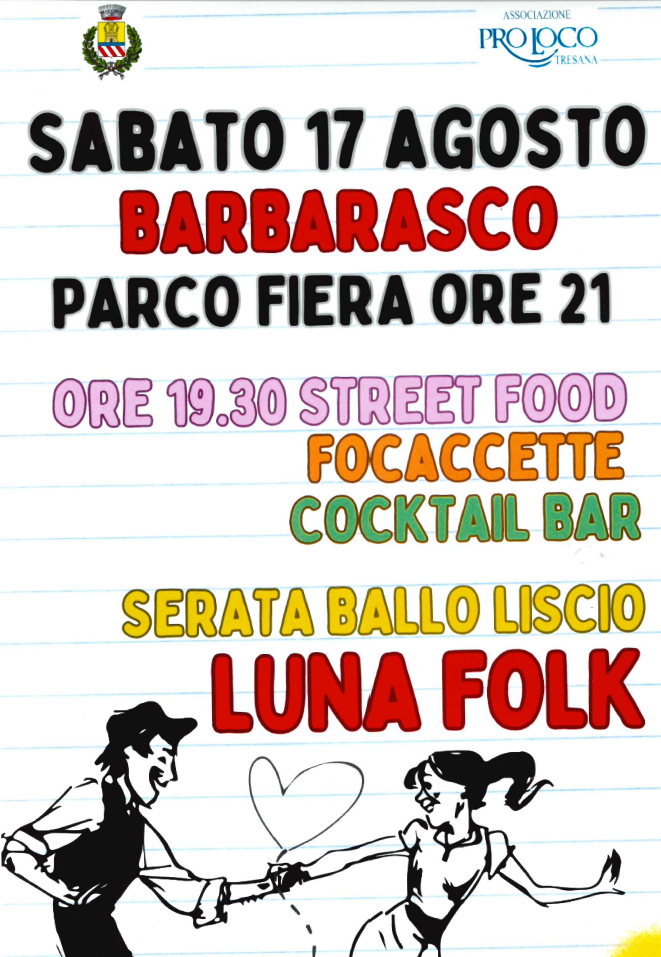 LUNA FOLK serata ballo liscio 