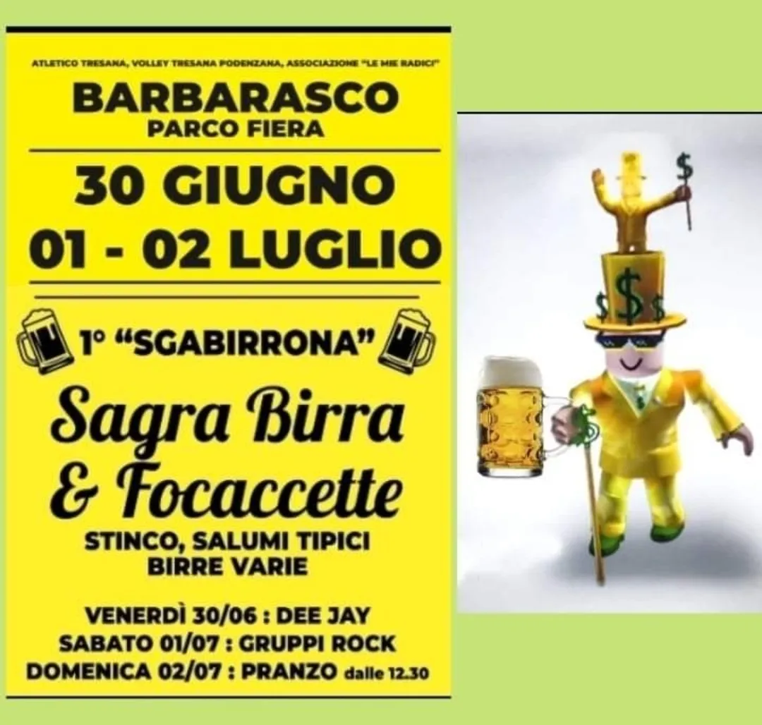 "Sgabirrona" sagra della birra e della focaccette